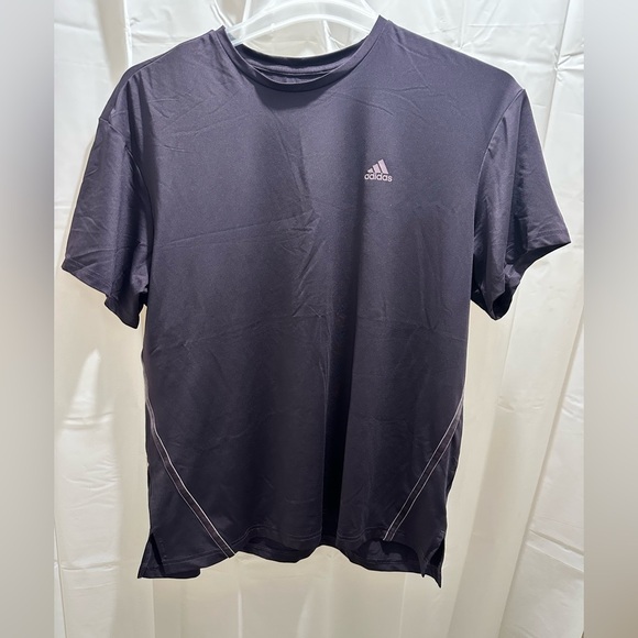 Adidas Women's Dark Purple Short Sleeve Tee - Picture 6 of 7